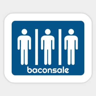 Blue Bathroom Baconsale Boys Sticker